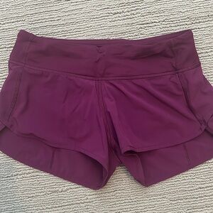 Lululemon speed shorts. Sz 4